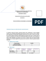 Evaluacion Final de Matematica