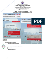 Summative Feedback: Department of Education