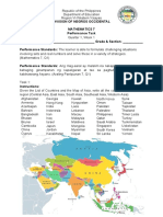 Grade 7 Quarter 1 Performance Task1