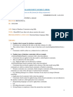 Assignment 3 Study of Database Constraints - ShivpriyaAmale - 181021004