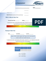 Nasm CPT Cardio Assessment Templates (Obj Asse)