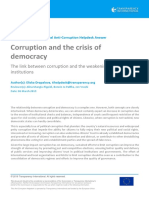 Corruption and The Crisis of Democracy