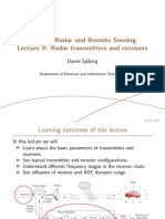 EITN90 Radar and Remote Sensing Lecture 9: Radar Transmitters and Receivers