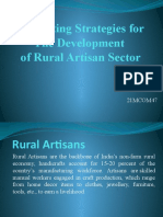 Marketing Strategies For The Development of Rural Artisan Sector