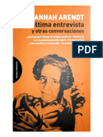 La Última Entrevista y Otras Conversaciones (Hannah Arendt)