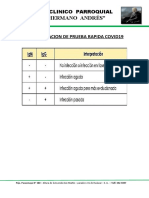 Interpretacion de Prueba Rapida Covid19