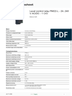 Product Datasheet: Level Control Relay RM22-L - 24..240 V Ac/Dc - 1 C/O