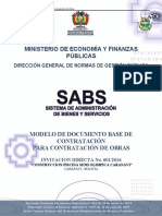 DBC para La Contratación de Obras - Piscina Semiolimpica