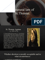 The Natural Law of ST - Thomas