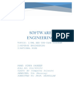 Software Engineering: Topics: 1) Uml and Use-Case Diagram 2) Reverse Engineering 3) Rational Rose