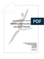 Professional Teaching Standards Dance in Arts Education