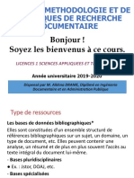 Suite Cours Recherche Documentaire L1 Sciences Appliquees 2020