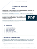 How To Write A Research Paper - A Beginner's Guide