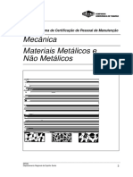 Mecânica - Materiais Metalicos e Não-Metalicos - SENAI