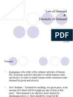 Law of Demand & Elasticity of Demand: Foundation Economics Bimtech June 2008