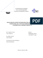 Evaluacion de Los Efectos Del Solvente