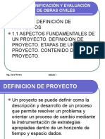 Unidad 1 DEFINICION DE PROYECTOS