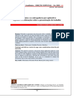 A Pandemia e Os Entregadores Por Aplicativo - Algumas Considerações Sobre A Precarização Do Trabalho