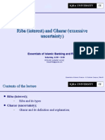 Riba (Interest) and Gharar (Excessive Uncertainty)