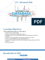 Chapter 8 - Advanced SQL