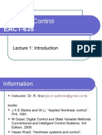 Nonlinear Control: EACT-635