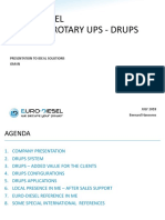 Euro-Diesel Dynamic Rotary Ups - Drups: Presentation To Ideal Solutions Oman