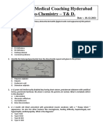 Bio - Chemistry T& D Paper