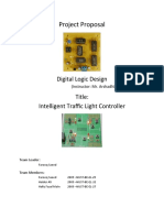 Project Proposal: Digital Logic Design Title: Intelligent Traffic Light Controller