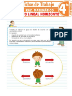 Ordenamiento Lineal Horizonte para Cuarto Grado de Primaria