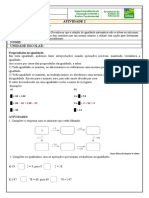 6º MAT Atividade 2 - PROPRIEDADES DA IGUALDADE - Professor