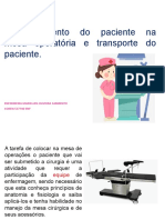 Aula 7 Posicao em Leito Cirurgico, Transporte de Paciente