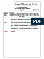 Sri Chaitanya IIT Academy., India: Syllabus