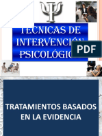 Técnicas de Intervención Psicológica