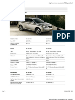 RX Detailed Specifications