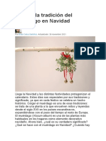 Cuál Es La Tradición Del Muérdago en Navidad