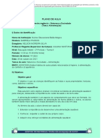 Plano de Aula - Natureza e Sociedade - Educação Infantil - Alimentação - Passei Direto