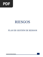 Plan de Gestión de Riesgos