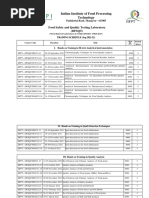 Indian Institute of Food Processing Technology: Food Safety and Quality Testing Laboratory (DFSQT)