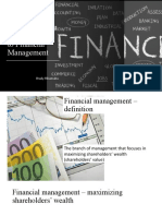 Finance For Non Finance - Intro To Financial Management