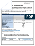 Employee Medical Insurance Policy: Below Are The Policy Details