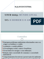 UFCD 6665 O Homem e o Ambiente