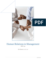 Human Relations in Management Class Module