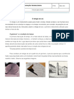 Guião de Tarefa 6ºET - Medida - Construção de Um Relógio de Sol