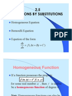 2.5 Solutions by Substitutions