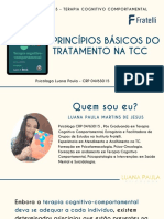 Instituto Fratelli - SLIDE 2 - PRINCÍPIOS BÁSICOS DO TRATAMENTO NA TCC