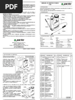 Manual Bomba Jacto JHJ
