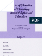 Basics of Phonetics and Phonology KV