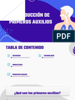 Introducción de Primeros Auxilios