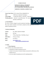 Course Outline For Analytical Chemistry3