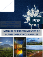 Manual de Procedimientos de Planes Operativos Anuales